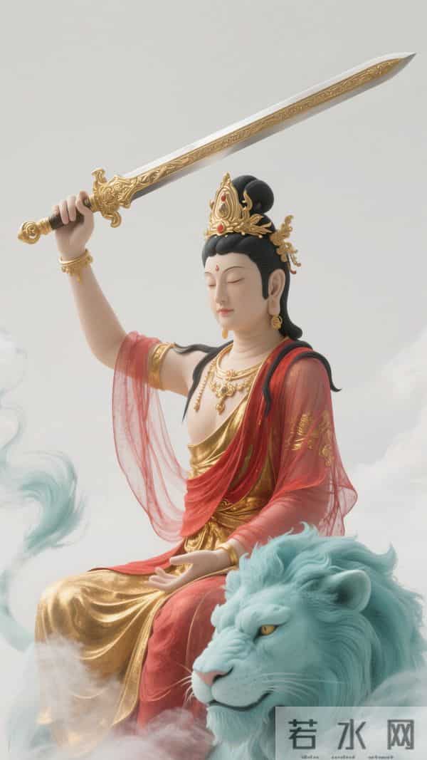 南无文殊菩萨壁纸·万般执念，皆是束缚；百般放下，皆是解脱(47)