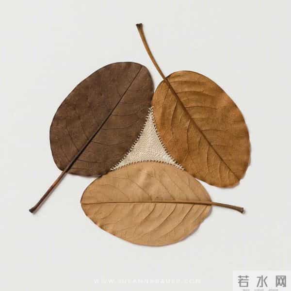 艺术家的手里真的什么都可以变美！艺术家 Susanna Bauer 树叶的艺术
