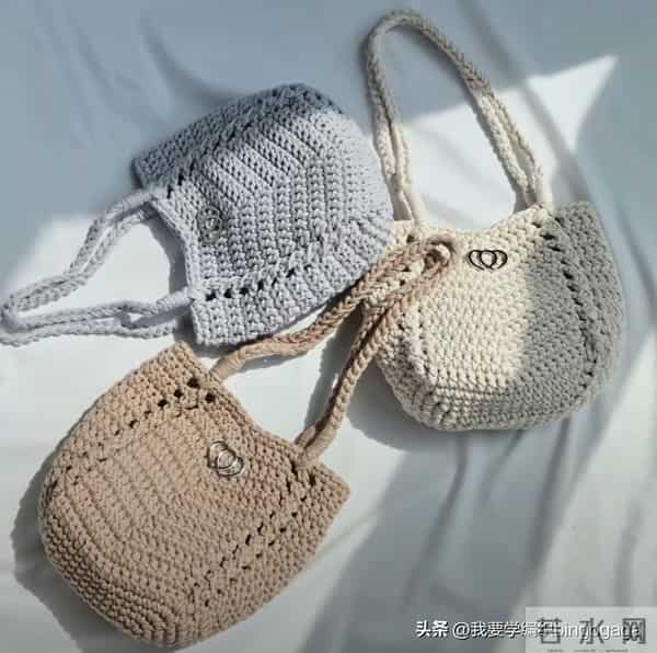 玩转基础款包包钩编,双扭条肩包教程,大方实用简约耐看