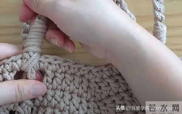 玩转基础款包包钩编,双扭条肩包教程,大方实用简约耐看