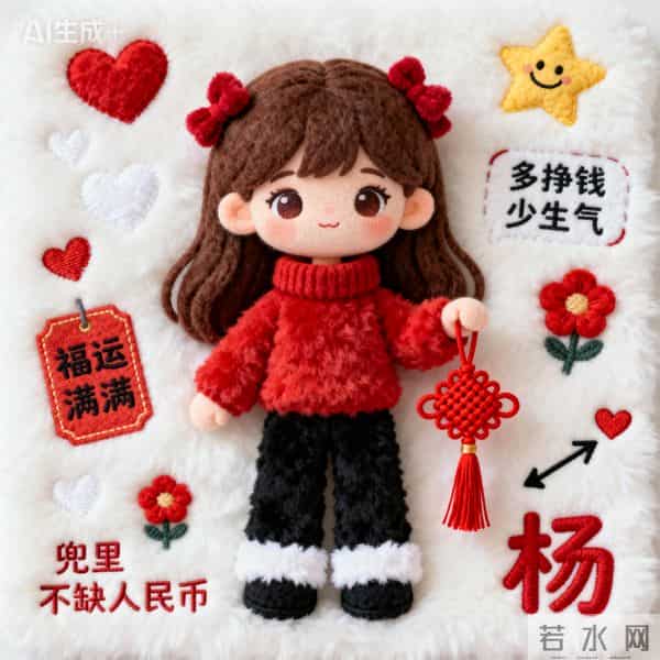 新年多挣钱少生气,羊毛毡头像先安排~