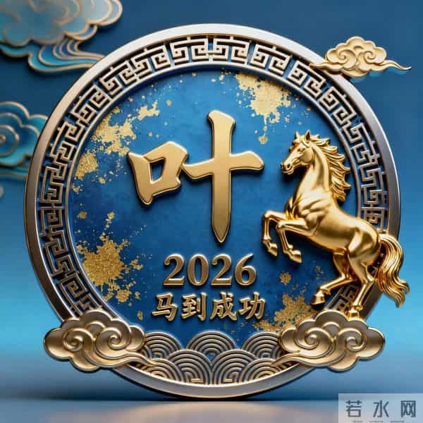 蓝金配色贵气到发光！传统回纹+鎏金泼墨背景，中式美学狠狠拿捏~