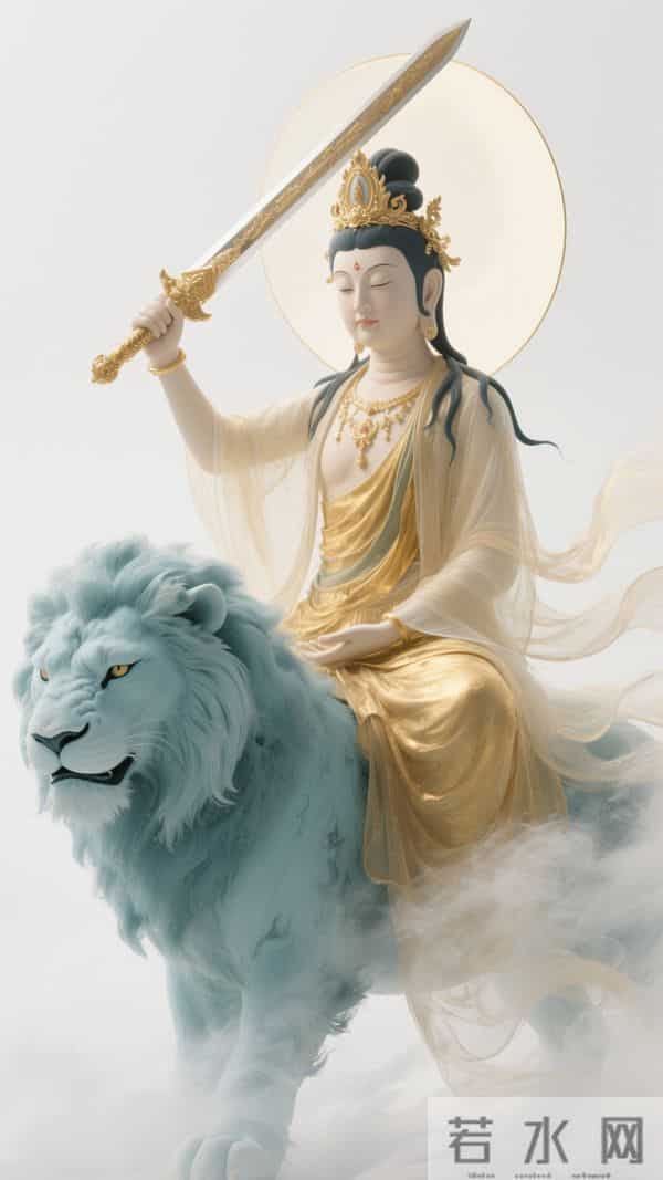 南无文殊菩萨壁纸·万般执念，皆是束缚；百般放下，皆是解脱(47)