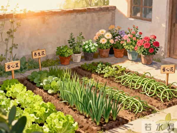 田园院子里，最适合中老年人种的“省心菜”和“养生花”