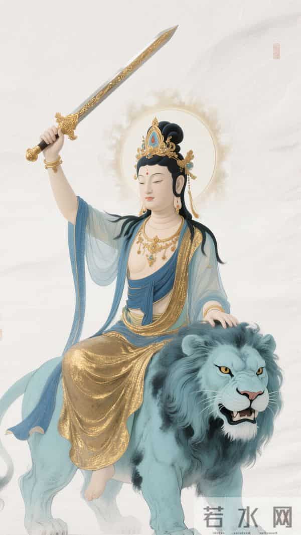 南无文殊菩萨壁纸·万般执念，皆是束缚；百般放下，皆是解脱(47)