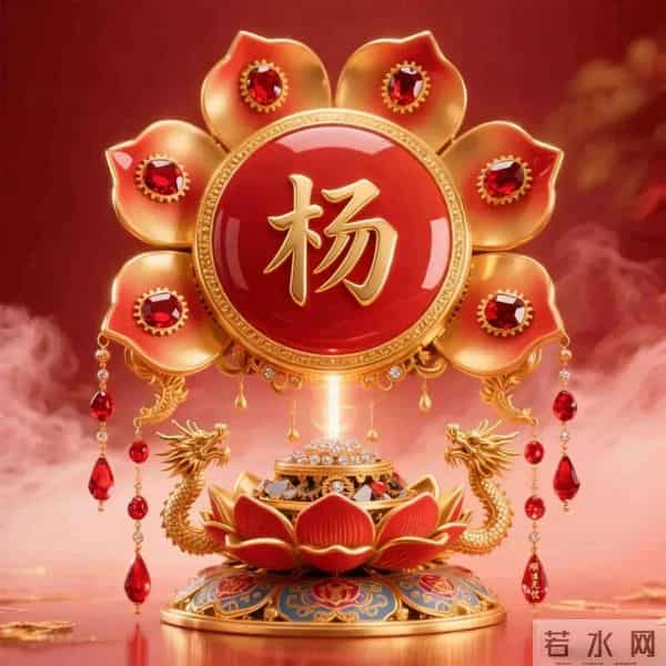 姓氏头像 - 华丽鎏金 - 金龙搭配莲花宝座彰显富贵之美~快来瞧瞧