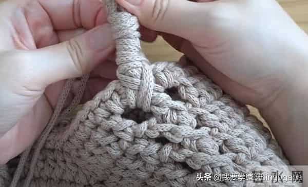 玩转基础款包包钩编,双扭条肩包教程,大方实用简约耐看