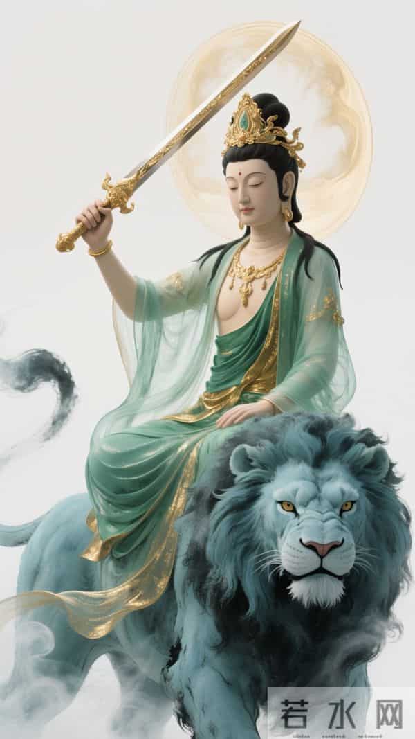 南无文殊菩萨壁纸·万般执念，皆是束缚；百般放下，皆是解脱(47)