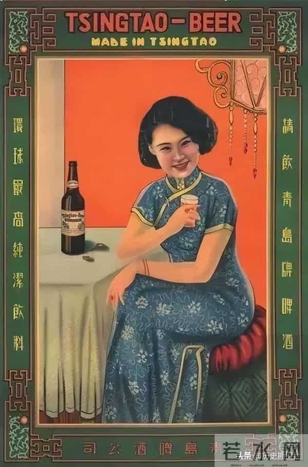 解放前的广告海报，每张广告都配有美女，原来六神早就有了！