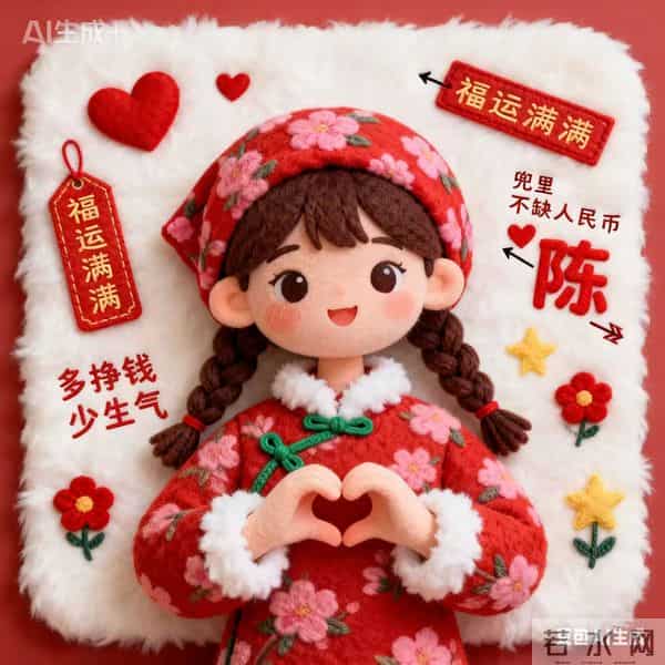 新年多挣钱少生气,羊毛毡头像先安排~