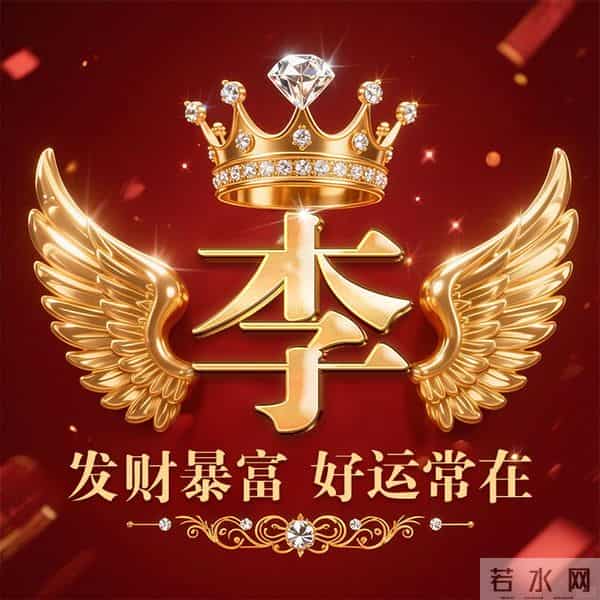 发财暴富好运常在姓氏头像-董、叶、许、李、高、方、郑、白…