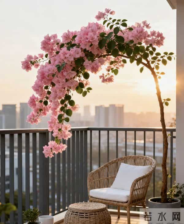 大叔用一把剪刀，把三角梅养成“艺术品”：造型美爆了，真牛！