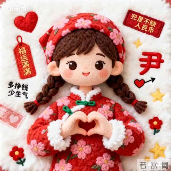 新年多挣钱少生气,羊毛毡头像先安排~