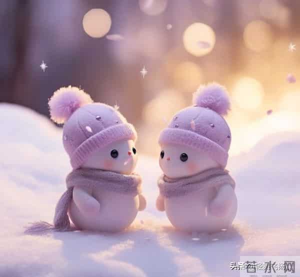 头像 - 浪漫的紫色雪人