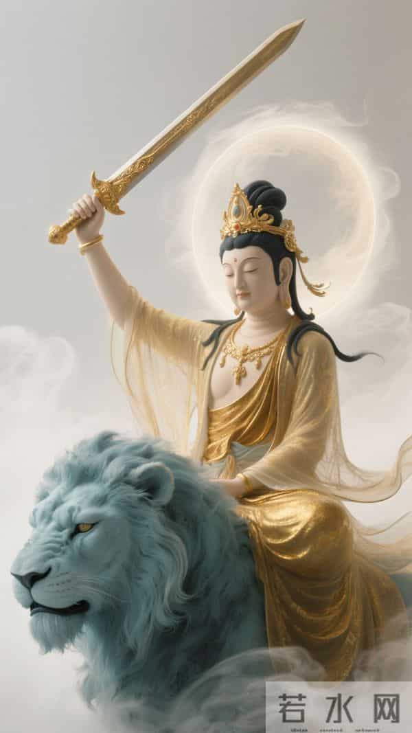 南无文殊菩萨壁纸·万般执念，皆是束缚；百般放下，皆是解脱(47)