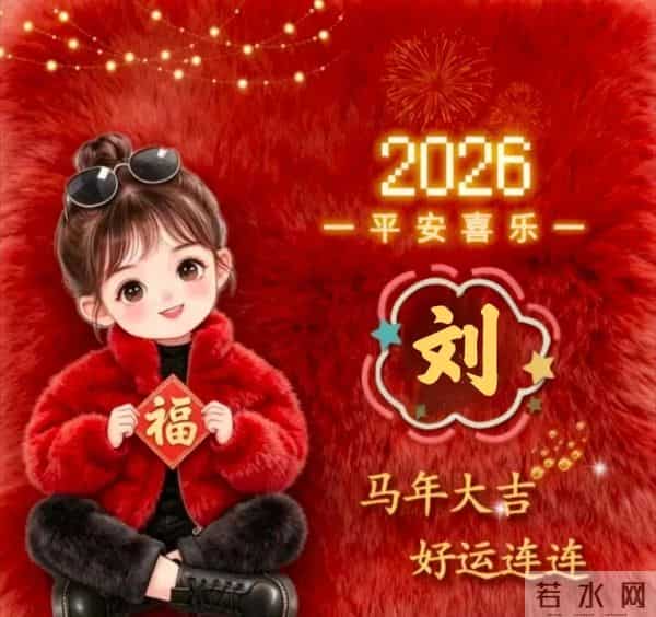 2026跨年姓氏头像，大吉大利，好运连连！