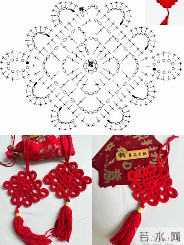 手织中国结，红韵藏福来附图解