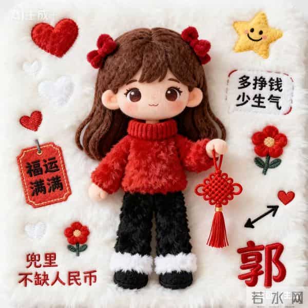 新年多挣钱少生气,羊毛毡头像先安排~