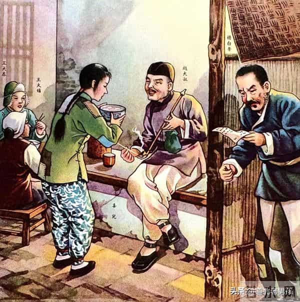 【连环炮】罕见：老版《白毛女》年画，喜儿产下黄世仁的孩子