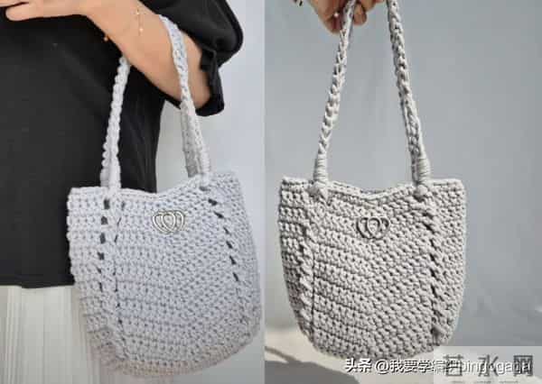 玩转基础款包包钩编,双扭条肩包教程,大方实用简约耐看