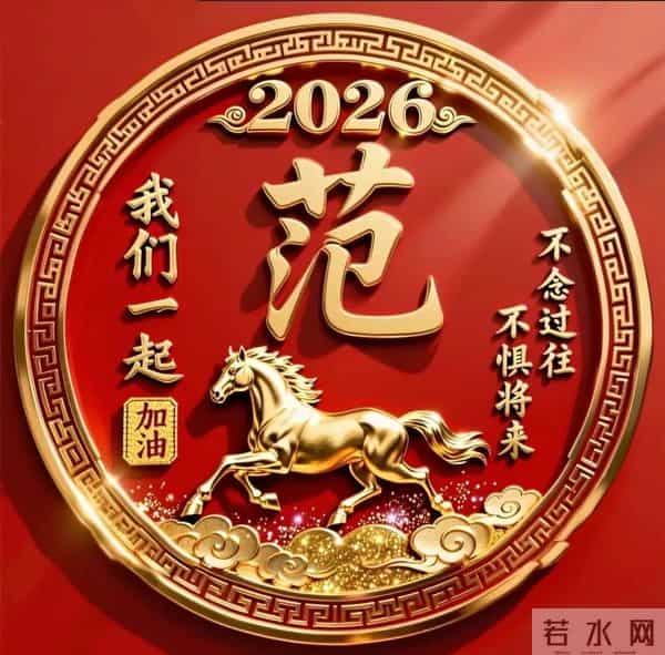 2026年姓氏头像马年成功.张.陈.黄.何.纪.李.潘.祝.朱.林.赵...