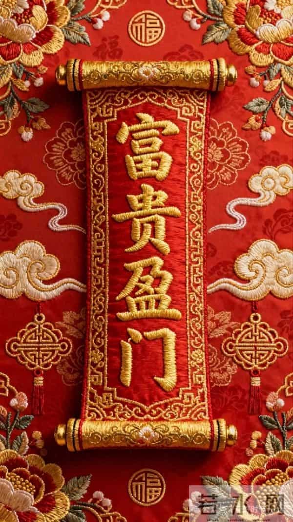 祝福美图分享给你，富贵盈门，财运亨通