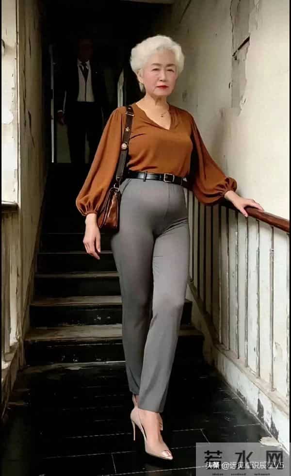 看到那位满头银发却时髦的老奶奶，瞬间被她的精气神折服