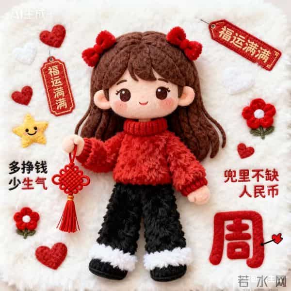 新年多挣钱少生气,羊毛毡头像先安排~