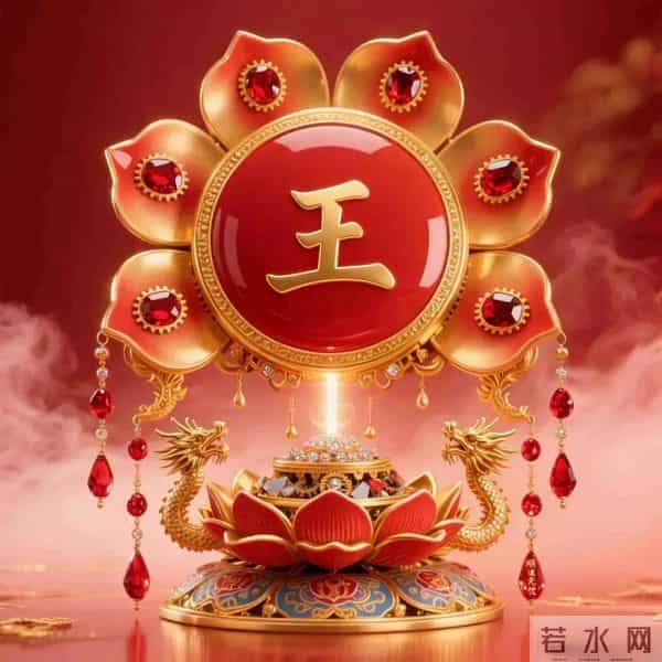 姓氏头像 - 华丽鎏金 - 金龙搭配莲花宝座彰显富贵之美~快来瞧瞧