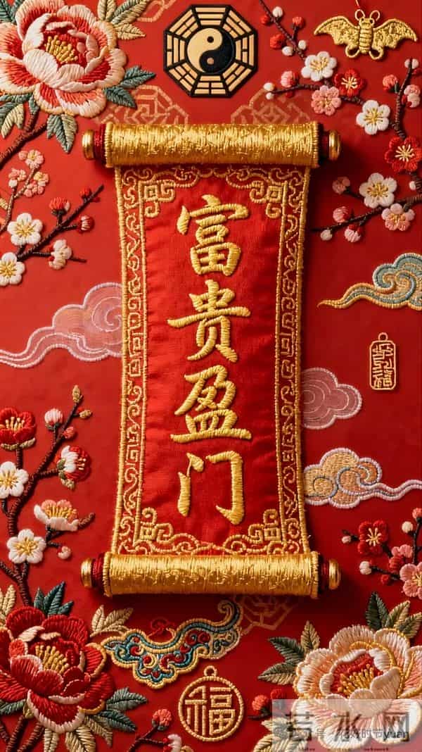 祝福美图分享给你，富贵盈门，财运亨通