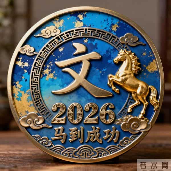 蓝金配色贵气到发光！传统回纹+鎏金泼墨背景，中式美学狠狠拿捏~