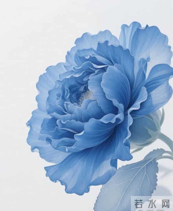 蓝色系花朵 壁纸