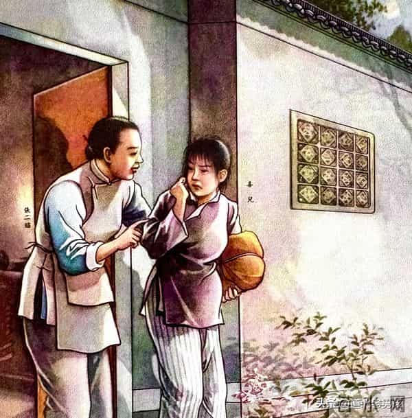 【连环炮】罕见：老版《白毛女》年画，喜儿产下黄世仁的孩子