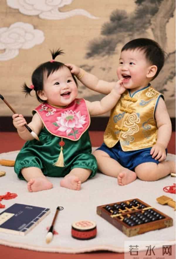 抓周宴上，我攒足了吃奶劲爬向金元宝，可太子却死死攥着我的脚丫