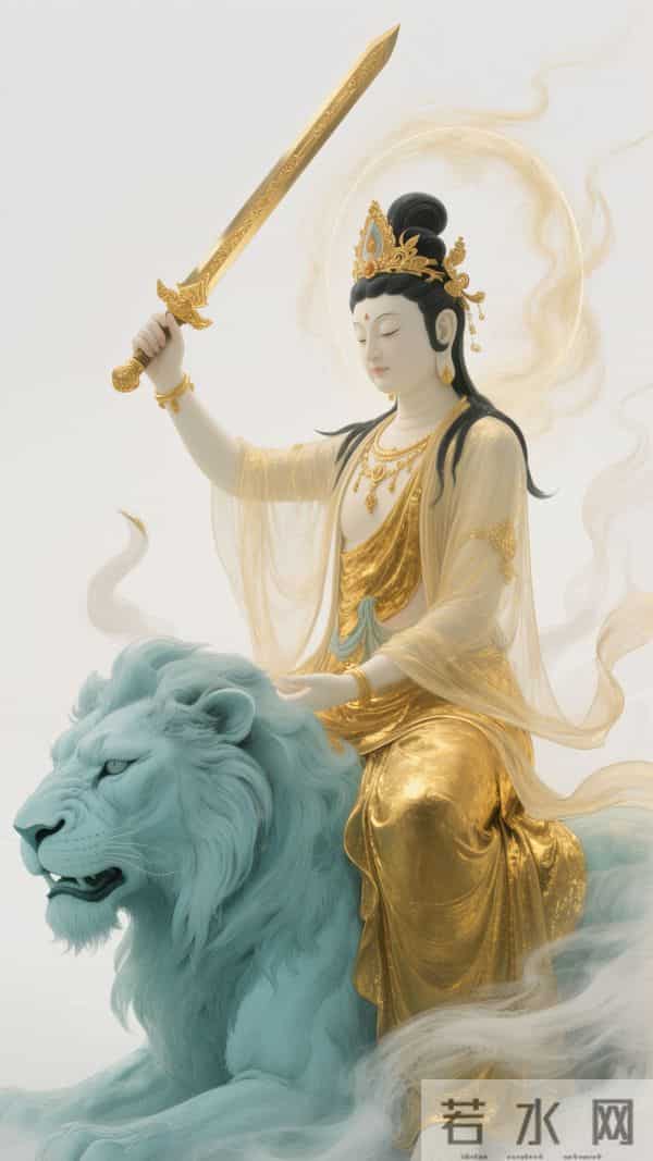 南无文殊菩萨壁纸·万般执念，皆是束缚；百般放下，皆是解脱(47)