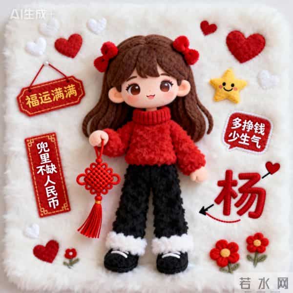 新年多挣钱少生气,羊毛毡头像先安排~