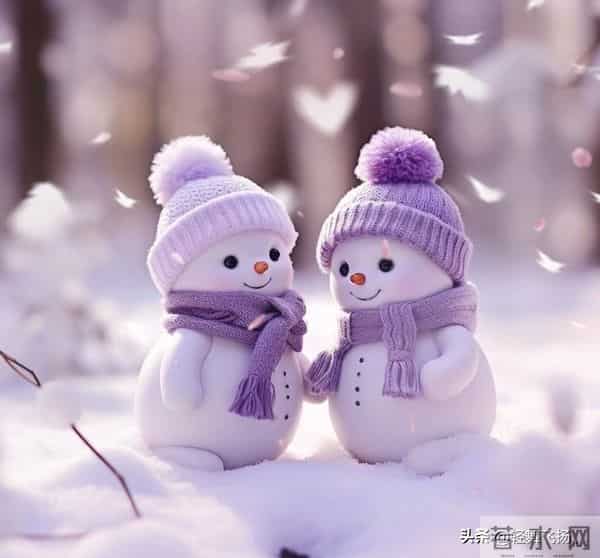 头像 - 浪漫的紫色雪人