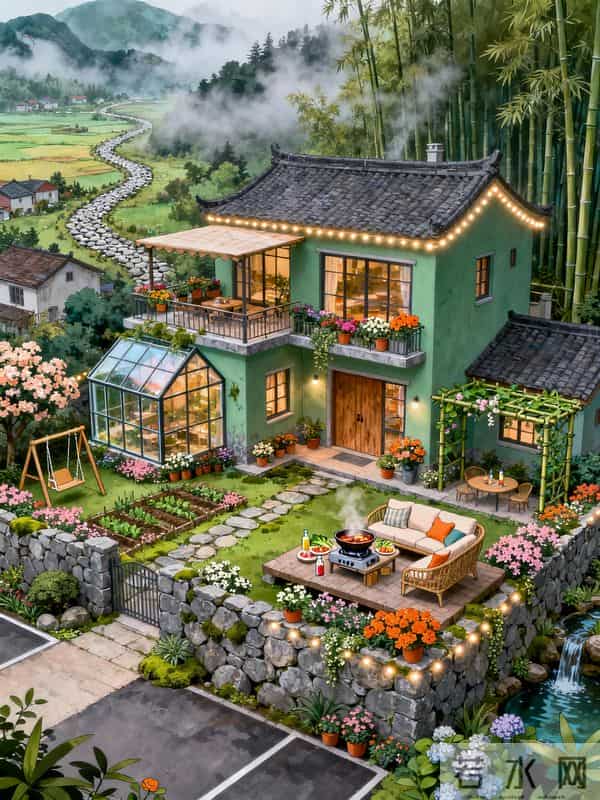 山居宅院，偷得浮生半日闲