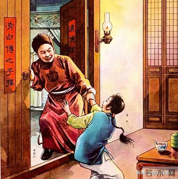 【连环炮】罕见：老版《白毛女》年画，喜儿产下黄世仁的孩子