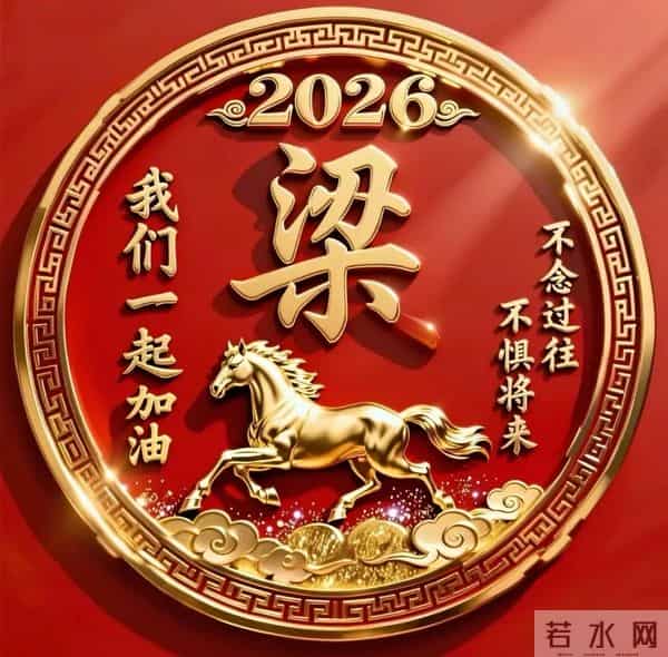2026年姓氏头像马年成功.张.陈.黄.何.纪.李.潘.祝.朱.林.赵...