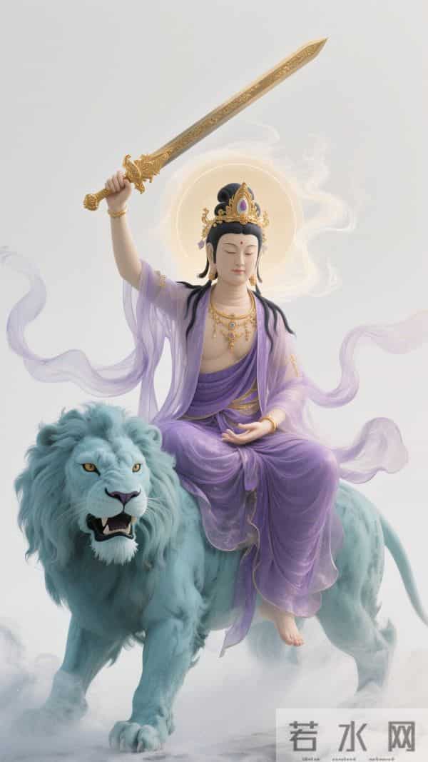 南无文殊菩萨壁纸·万般执念，皆是束缚；百般放下，皆是解脱(47)