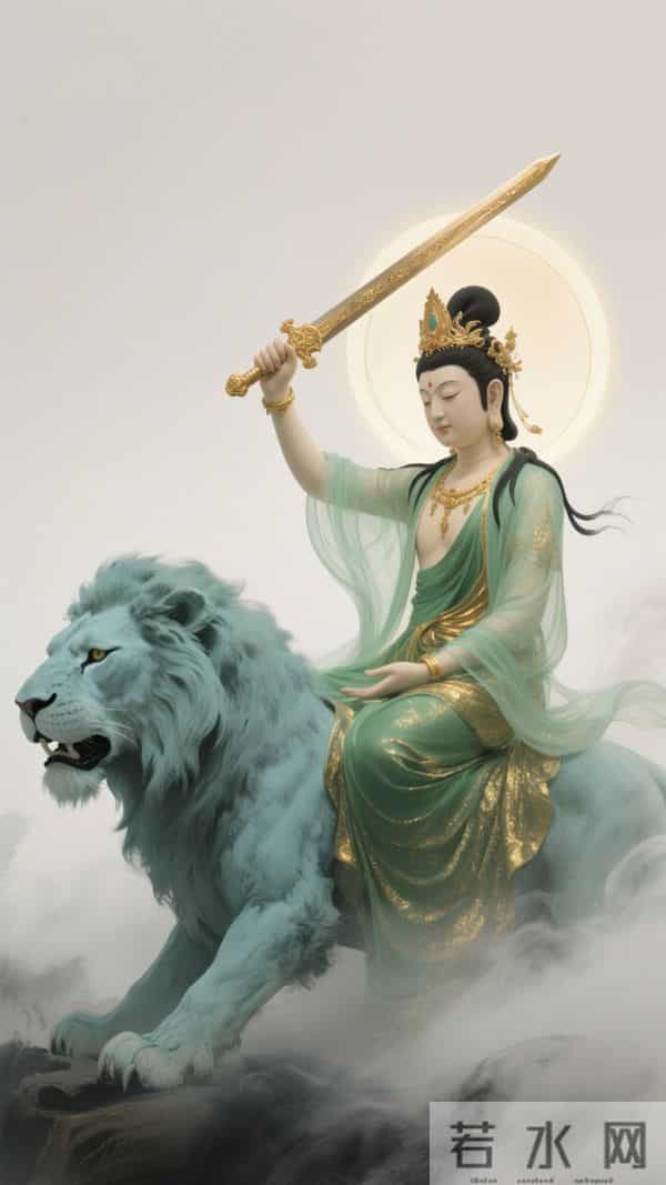 南无文殊菩萨壁纸·万般执念，皆是束缚；百般放下，皆是解脱(47)