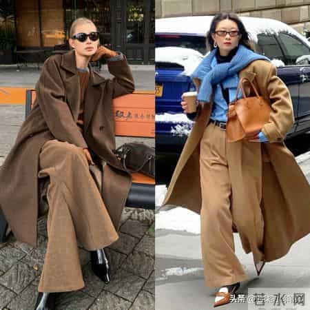 冬天别总穿黑裤子，今年流行“小棕裤”，这样穿时髦又高级