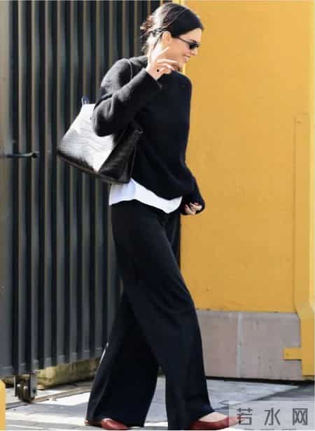 毛衣，配阔腿裤更好看！