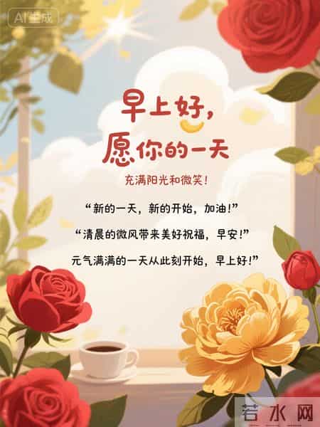 马年将至｜周二早安，8张喜庆早安祝福图，赶紧存！愿万事顺遂！