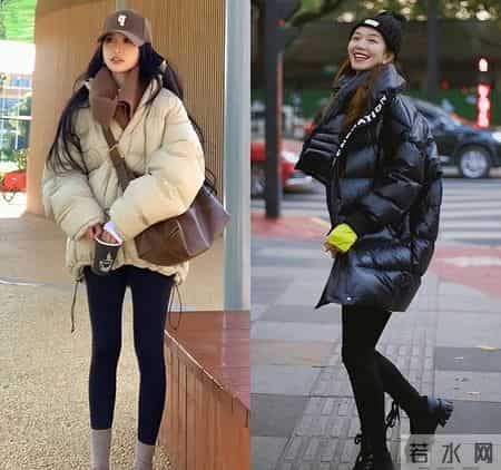 今冬火了一种穿法叫“上半身羽绒服，下半身无痕裤”，保暖又时髦