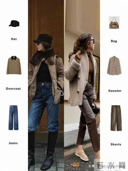 秋冬很火的“棕色系酷飒穿搭”｜羽绒服、羊绒衫搭配复古与高级