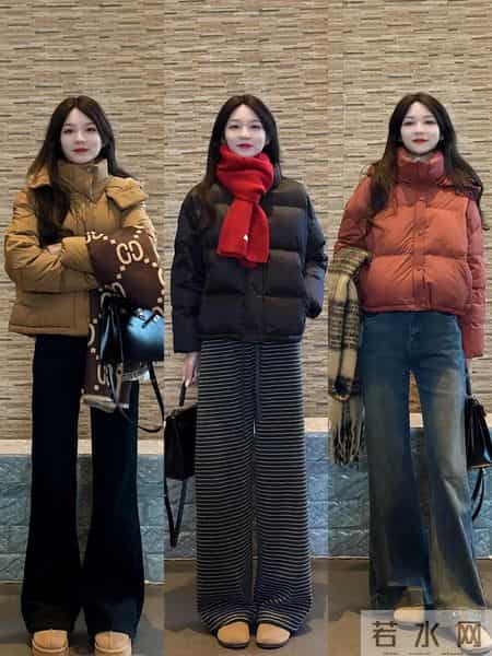 12套短款羽绒服冬季穿搭小个子