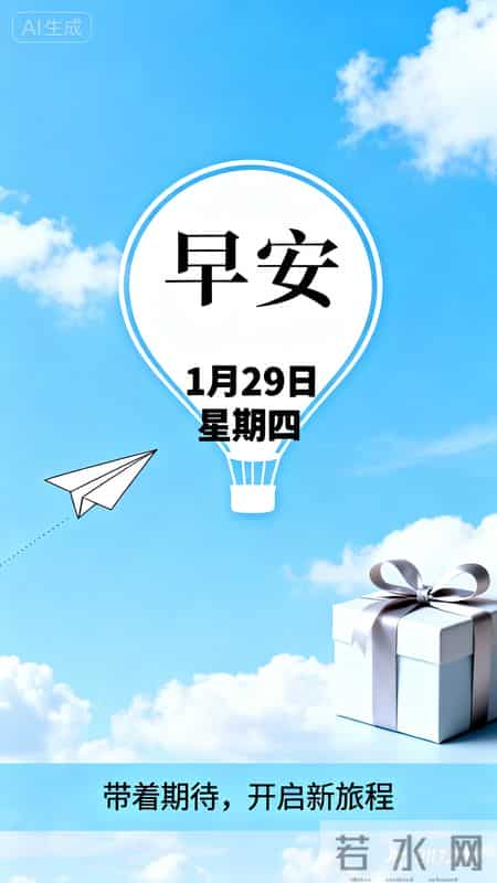 今天是1月29日星期四早安 让年味为你点缀岁末 让好运为你锦上添花