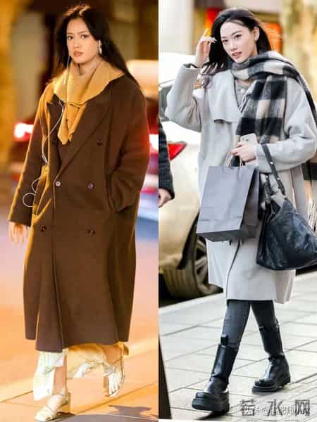 被上海街拍惊艳了！满大街都是“大衣裹围巾”，却个个时髦又高级